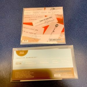 Creative Memories Vellum Set-celebration & teen life